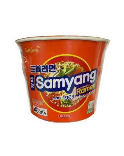 0003 ЛАПША Б/П САМЯНГ ОРИГИНАЛ (ОСТРЫЙ ВКУС), SAMYANG оранжевая чашка 115г/16