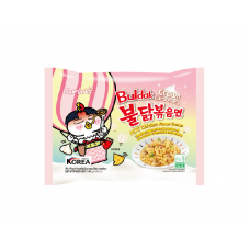 0010 SAMYANG ЛАПША Б/П СО ВКУСОМ ЖГУЧЕЙ КУРИЦЫ КАРБОНАРА (ОСТРЫЙ ВКУС) розовый пакет,  140г/40