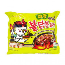 0034 SAMYANG ЛАПША Б/П с курицей в бобовом соусе Чаджан 40*140гр