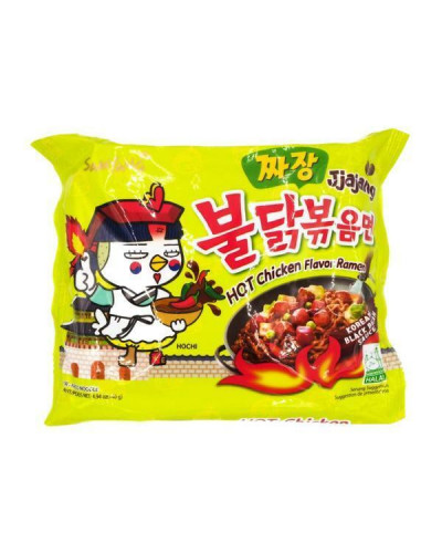 0034 SAMYANG ЛАПША Б/П с курицей в бобовом соусе Чаджан 40*140гр