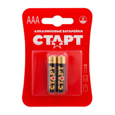 0100 Батарейка СТАРТ LR03 - 2 шт. (на блисторе) (ААА) 1/40
