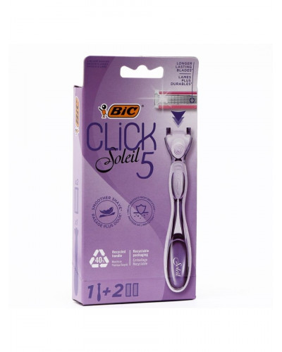 0204 BIC CLICK SOLEIL 5 Станок+2 кассеты (пять лезвий) ЖЕНСКИЙ