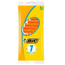 0212 BIC Станки одноразовые BIC 1 Sensitive (5шт.) с одним лезвием