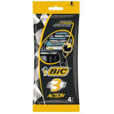0213 BIC Станки одноразовые BIC 3 ACTION (4шт.) с тремя лезвиями