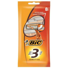 0215 BIC Станки одноразовые BIC 3 Sensitive (8шт.) с тремя лезвиями
