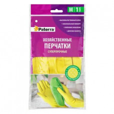 0306 Перчатки резиновые SUPER ПРОЧНЫЕ, размер M, PATERRA (402-394)