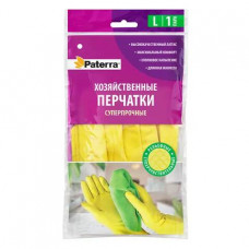 0308 Перчатки резиновые SUPER ПРОЧНЫЕ, размер L, PATERRA (402-395)