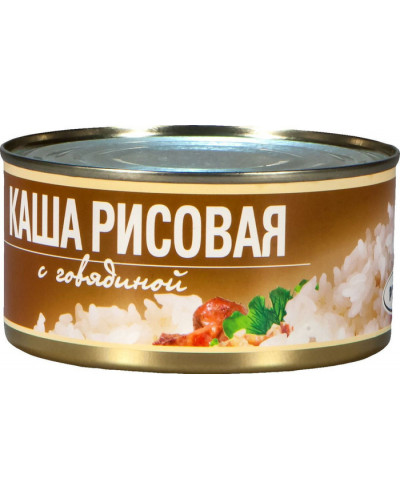 0528 Каша рисовая с говядиной ГОСТ Рузком 0,325 гр с/к* 24
