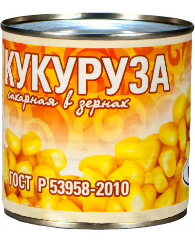 0531 Кукуруза в/с ГОСТ 400гр*12шт Рузком
