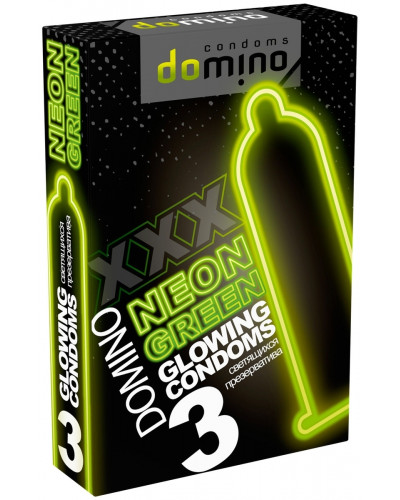 0680 Презервативы DOMINO NEON GREEN