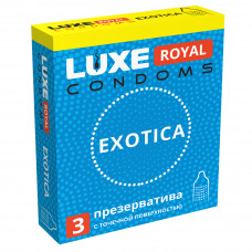 0692 Презервативы текстурированные с точечной повер-ю LUXE ROYAL Exotica