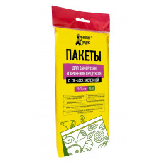 0834 Пакеты для заморозки "Домашний сундук" zip lock 25*35 см по 10 шт/упак ДС-396