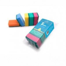 1224 Губка бытовая с чистящим слоем 5шт МАКСИ