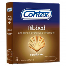 1307 Contex презерватив ribbed с ребрышками (3 шт)