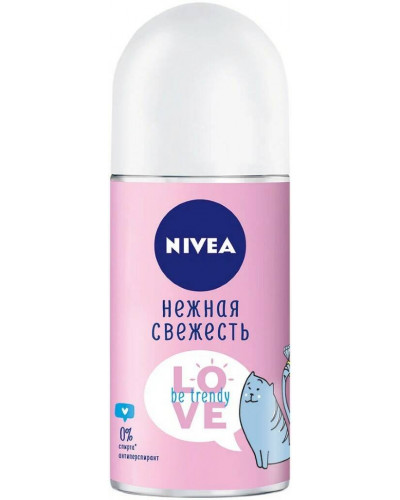 1591 Nivea Антиперспирант Нежная Свежесть, ролик, флакон, 50 мл