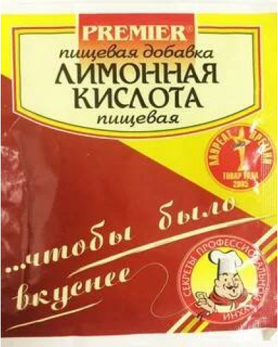 1608 ЛИМОННАЯ КИСЛОТА,''Premier'' 15г 1/30