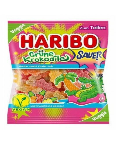 1707 Мармелад HARIBO "Зеленые Крокодилы" GRUNE KROKODILE 18*175г