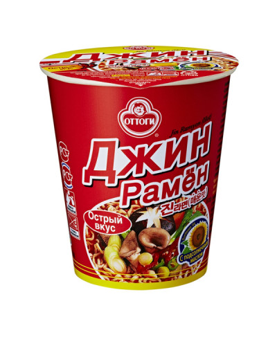 1753 ОТТОГИ Лапша б/п "Джин Рамен острый вкус" 15*65г