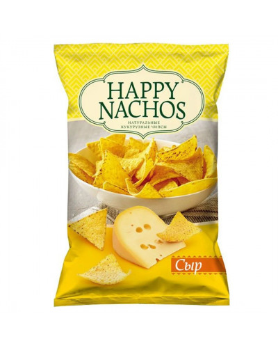1959 Чипсы кукурузные "HAPPY NACHOS" со вкусом сыра 18*150г