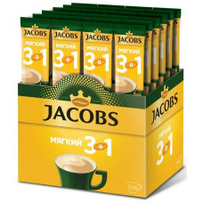 2005 Растворимый кофе Jacobs 3 в 1 МЯГКИЙ, в стиках, 1 уп., 24*12 г