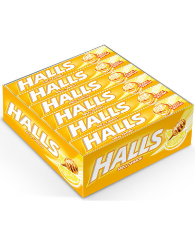 2013 Леденцы Halls "Лимон и Мёд" 12 шт*25 г 
