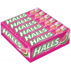 2015 Леденцы Halls "Арбуз" 12 шт*25 г 