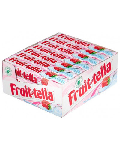 2017 Жевательные конфеты Fruittella Клубника-йогурт с фруктовым соком 1*21 шт