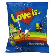 2049 Жевательная резинка Ассорт Вкусов "Love is" пакет 210гр