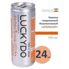 2317 Напиток газированный безалкогольный "LuckyDo", Апельсин, ж/б, 24*250 мл 
