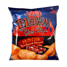 2485 Чипсы картофельные  со вкусом барбекю Shanghaojia 20*50г (шт)