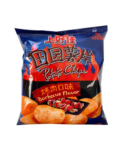 2485 Чипсы картофельные  со вкусом барбекю Shanghaojia 20*50г (шт)