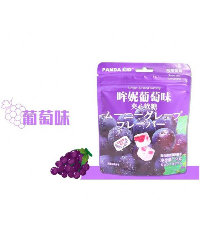 2486 Жевательные конфеты со вкусом винограда Hengli Mouni 58г