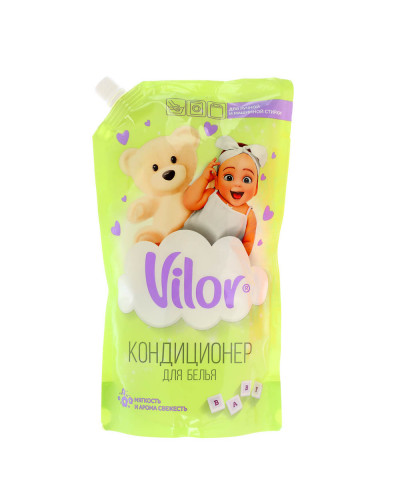 3086 Кондиционер для белья VILOR детский, дой-пак, 1л