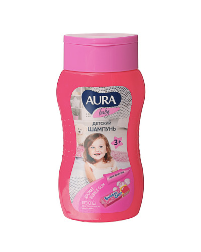 3097 Шампунь детский AURA Baby для девочек 3+, 200мл