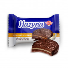 6001 "Hazyna" сахарное печенье с кремом из сгущ. молока, покрытое шоколадом со вкусом какао 48*36 г