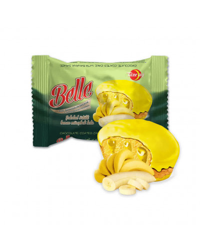 6011 "Belle" Кекс со вкусом какао с банановым джемом 40*35 gr/гр