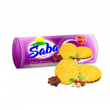 6020 "Saba" сэндвич печеньне с какао и фундучным кремом 16*290 гр