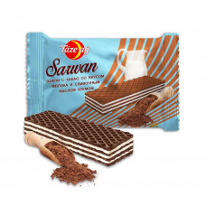 6024 "Sarwan" вафли с какао со вкусом молока и сливочным маслом кремом 13*200 gr