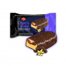 6030 “Choco cake” кекс с шоколадной начинкой, покрытый шоколадом с ванильным вкусом 45*38,5 gr/гр