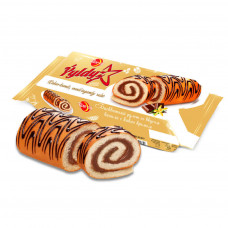 6031 “Ýyldyz” Бисквитный рулет со вкусом ванили с какао кремом 12*170 gr/гр