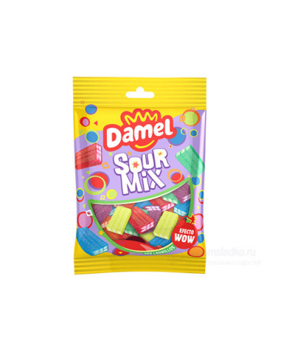 9050 Мармелад жев. HALAL "Блоки разноцветные в кислой обсыпке" 80гр х 18шт /DAMEL Испания/